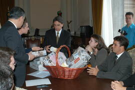Governador Germano Rigotto em audiência com Federação das Associações de Jovens Empreendedores (Fagergs). Autor: Ivan de Andrade