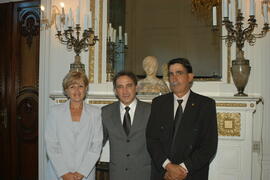 Governador Germano Rigotto recebe o casal Vasco Carvalho de São Francisco de Assis. Autor: Paulo Dias