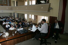 Vice-governador, Antônio Hohlfeldt, durante reunião com delegados da Polícia Civil. Autor: Ivan de Andrade