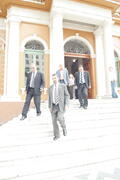 Vice-governador, Antônio Hohlfeldt, participa da entrega do projeto Fala Aí Porto Alegre ao Prefeito de Porto Alegre, José Fogaça. Autor: Ivan de Andrade
