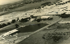 Refeitório, centro de treinamento, castelo d'água, lago-reservatório e tanques de armazenamento da Refinaria Alberto Pasqualini (REFAP)