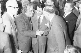 Chegada a Porto Alegre do maestro Villa-Lobos