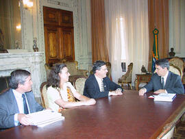 Germano Rigotto em audiência com representantes do Instituto Nacional do Seguro Social (INSS). Autor: Ivan de Andrade