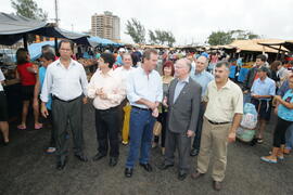 Secretário da Agricultura e Abastecimento, Odacir Klein, e o presidente da Emater, Caio Rocha, participam da abertura oficial da 24ª edição das Feiras do Litoral Norte. Autor: Itamar Aguiar