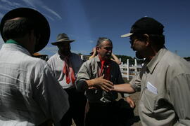 Chefe da Casa Civil, Alberto Oliveira, e governador em exercício, Antônio Hohlfeldt, visitam o XXVII Rodeio Crioulo Nacional de São José dos Ausentes. Autor: Ivan de Andrade