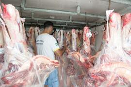 Vigilância Sanitária apreende carne bovina imprópria para consumo no Litoral Norte. Autor: Paulo Dias