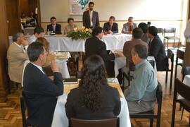 Vice-governador, Antônio Hohlfeldt, em reunião-almoço com empresários no City Hotel. Autor: Ivan de Andrade