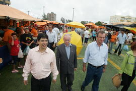 Secretário da Agricultura e Abastecimento, Odacir Klein, e o presidente da Emater, Caio Rocha, participam da abertura oficial da 24ª edição das Feiras do Litoral Norte. Autor: Itamar Aguiar