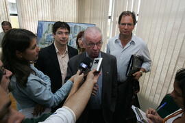 Secretário da Agricultura e Abastecimento, Odacir Klein, e o presidente da Emater, Caio Rocha, participam da abertura oficial da 24ª edição das Feiras do Litoral Norte. Autor: Itamar Aguiar