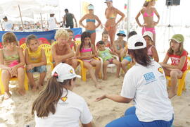 Estação Verão Sesc/Corsan, à beira-mar da praia de Torres, oferece oficinas de reciclagem e literatura voltadas para crianças a partir de 6 anos. Autor: Ivan de Andrade
