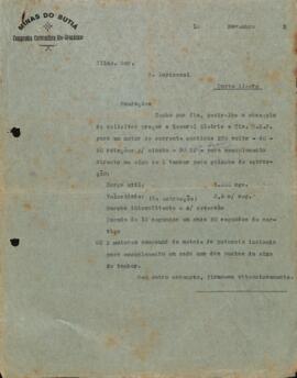 Pedido para solicitação de preços à General Electric e Cia. para um motor de corrente contínua.